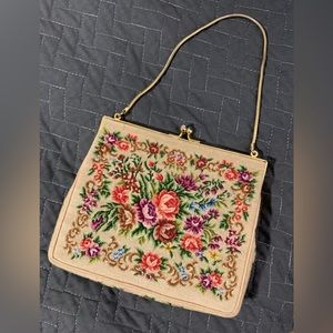 Needlepoint vintage purse